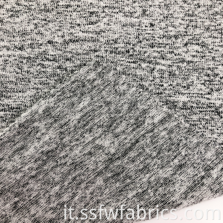 Gray Poly Viscose Hacci